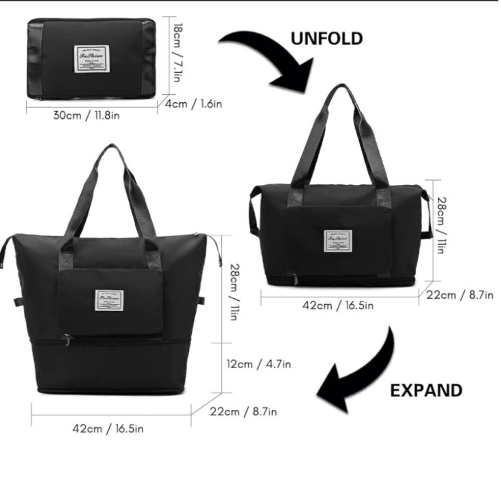 Large Capacity Foldable Black Lightweight Expansi… - image 11